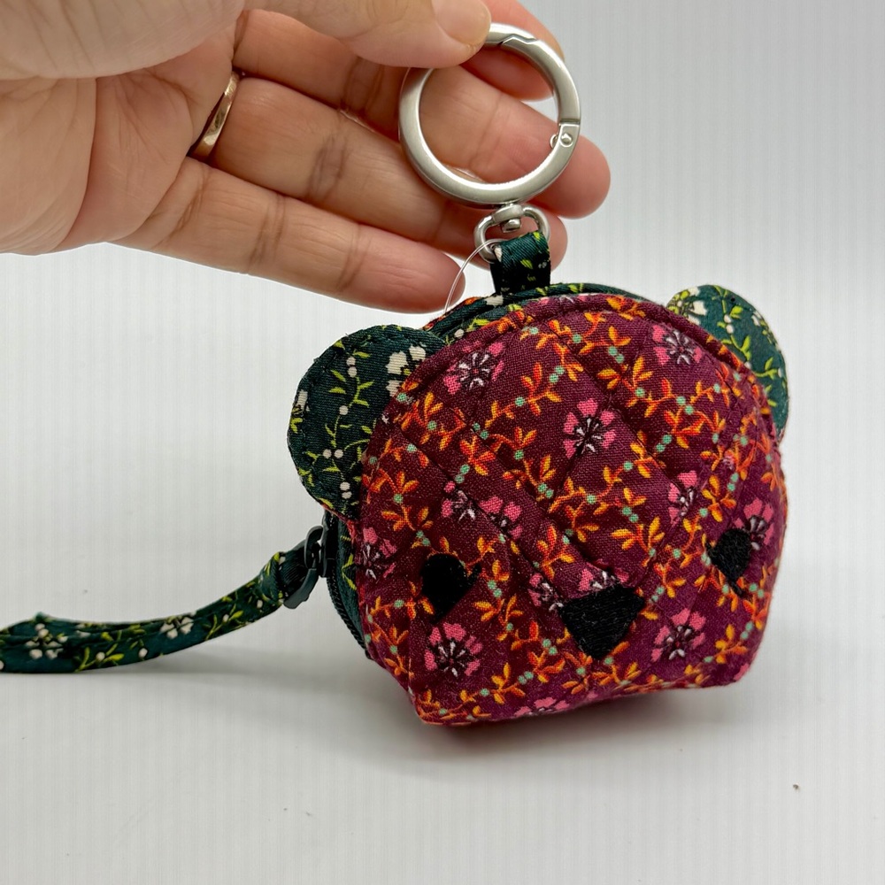 Anthropologie x Vera Bradley Teddy Bear Coin Purse Pouch - Picture 2 of 10